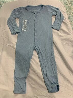 Kyte BABY Bamboo Dusty Blue Long-Sleeve Footless One-Piece